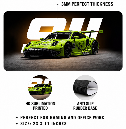 Porsche GT3 Shark Livery Extended Gaming Desk Mat