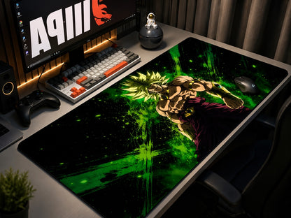 Super Saiyan Broly Extended Gaming Mouse Pad & Desk Mat