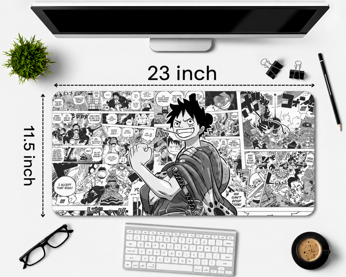 Manga Anime Desk Mat – Large 23 × 11.5 Inch Gaming & Computer Mouse Pad