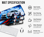 Racing Car Gaming Desk Mat – 23 × 11.5 Inch Large Mouse Pad for Gaming & Work